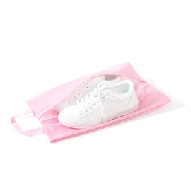 pack all Shoe Case, Shoe Bag, Ultra Lightweight, Waterproof, Translucent, Color and Size Selectable, Shoe Bag, Shoe Holder, Clothes Holder, Storage Bag, For Travel, Business Trips, Sports, Outdoors, School, Home, Regular and Expanded Version, Pink