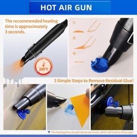 PDR Dent Remover Tool Kit for Cars, Dent Puller Painless Dent Removal Kit, Blue Dent Lifter, Hot Glue Gun, Bridge Puller, Adhesive Remover, Upgrade Blue Glue Tabs for Small and Large Dent Repair