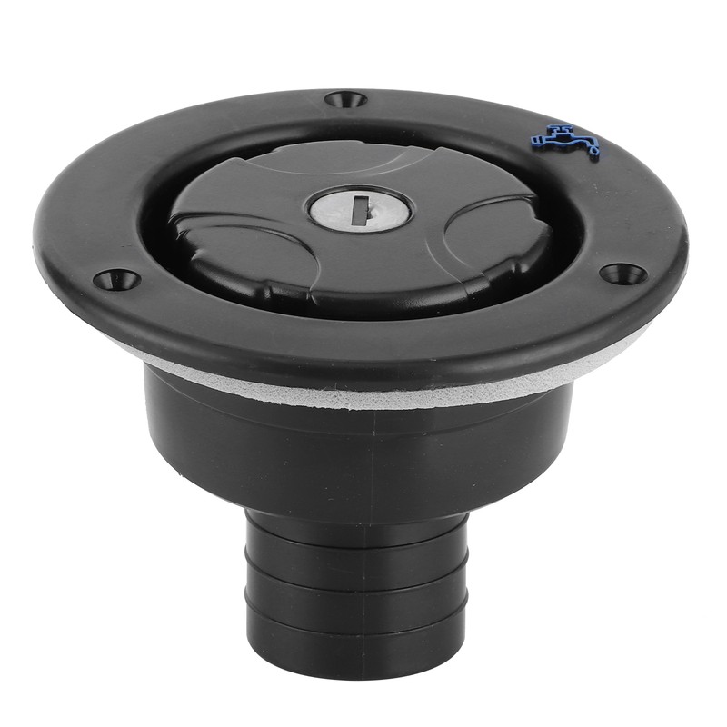 Round Water Inlet Fill Lock Tank Filling Port W/Key for