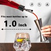 Tioncy 12 Sets Liquor Pour Spout with Adapters for Oversized