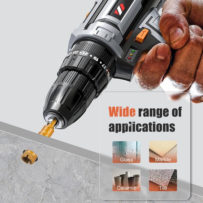 xelea Diamond Hole Saw Kit Tile Core Drill Bits Set