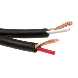 kenable Twin OFC Individually Lap Screened/Shielded Audio Speaker Cable Black 100m Reel [100 metres]