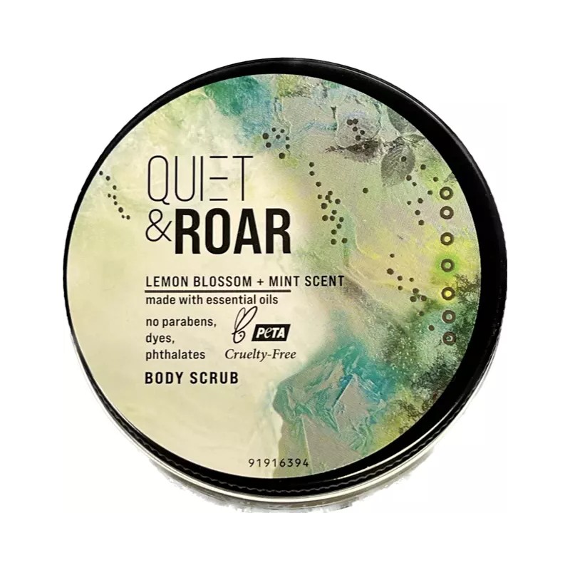 Quiet & Roar Lemon Blossom + Mint Scent Body Scrub