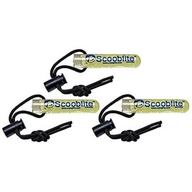 Value Pack of 3 - New Scooblite 3 Inch Reusable Glow Stick for Scuba Divers, Snorkelers, and Boaters/FBM