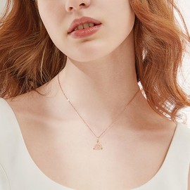 URONE Opal Celtic Knot Necklace 925 Sterling Silver Celtic Knot Pendant Necklace Celtic Jewelry for Women Men