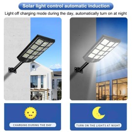 MC Solar Street Light 1000W Outdoor Commercial IP65 Dusk Dawn PIR Sensor Road Lamp