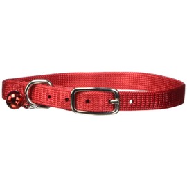 Hamilton Safety Cat Collar with Bell, Black, 3/8" Wide x 10" Long