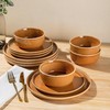 GBHOME Ceramic Dinnerware Sets for 4, 12 Pieces Stoneware Plates