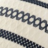 MIULEE Pack of 2 Boho Pillow Covers Navy Blue 20x20