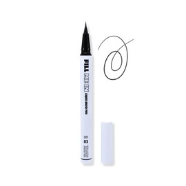 Oz Lab Beauty Fill Me In Liquid Brow Pen – Dual-Use Eyebrow & Eyeliner – Ultra-Fine Tip, Waterproof, Smudge-Proof, Vegan, Cruelty-Free – Medium Brown (Dark Grey, pack of 1)