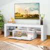 Clikuutory Modern Lighting 51 inch TV Stand with Large Storage