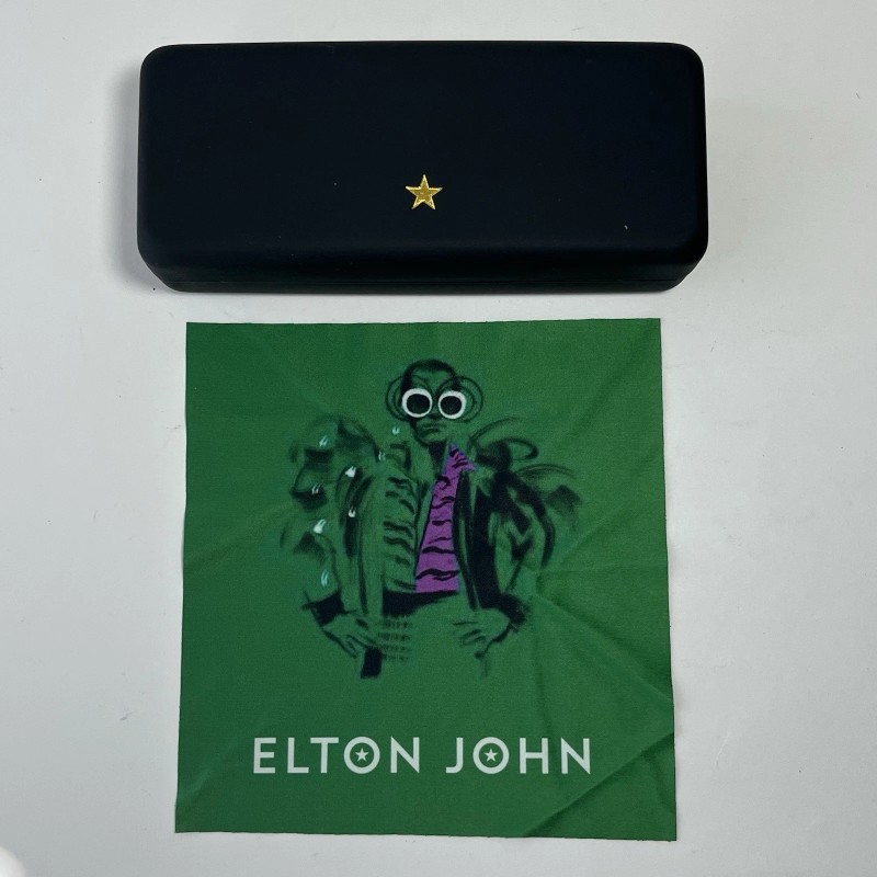 Elton John Eyewear Blues Eyeglasses Blue/Clear Frames Brand New In