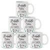 6 Pcs Good Friends Are Like Stars Coffee Mugs Gifts