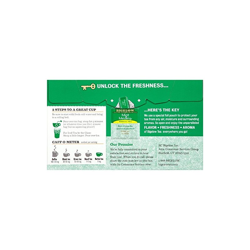 Bigelow Tea Mint Medley 20 Count (Pack of 4)