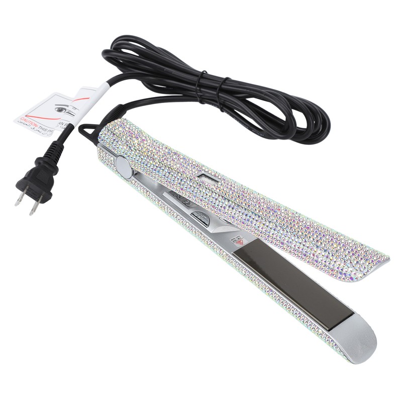 150W Hair Straightener Rhinestone Electric 2 in 1 Faster Shape