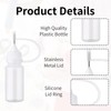 TYVOM 5PCS Precision Tip Applicator Bottle, Small Hair Oil Applicator
