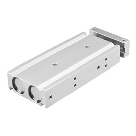Heschen Dual Aluminum Air Cylinder CXSM 20-70 Guide Rod Plate Double Rod Guide Pneumatic Slide Bearing Cushion 20mm Bore 70mm Stroke Double Acting