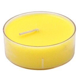 Pritogo, tea lights, maxi XXL plastic case, diameter 5.8 cm x 2.2 cm, soot-free, unscented, catering quality, pack of 18 pieces