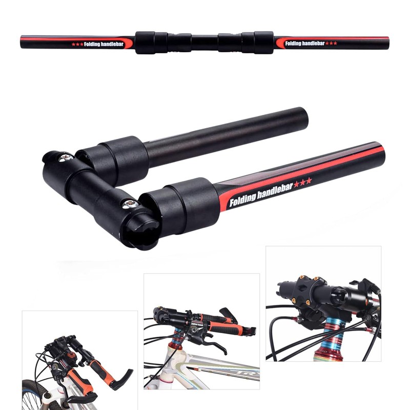 Hominas Bicycle Handlebar Foldable 25.4 mm/31.8 mm Quick Release Mountain