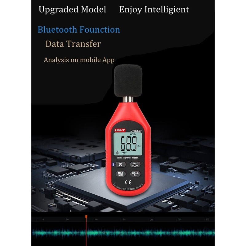 Unit UNI-T Digital Bluetooth Sound Level Meter Decibel Noise Tester