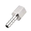 sourcing map Stainless Steel Barb Hose Fitting Connector Adapter 8mm