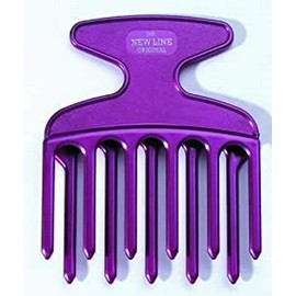 HERCULES SÄGEMANN - 245 Curling Comb | 4 Inch Finger Styler Comb for Curls | Special Comb with Top Handle Made of High-Quality Polycarbonate Plastic | Size: 4 Inches | Colour: Metallic Lilac