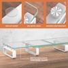 Hemudu Dual Monitor Stand, Computer Monitor Stand, Desktop Organizer, Monitor
