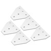 5PCS Flat Tie Plate Aluminum Alloy 5 Holes Compression Resistance