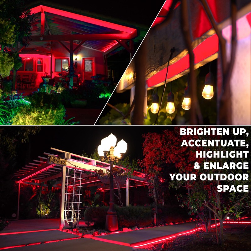 West Ivory 762LEDs, 100ft Red Outside LED Rope Light, 8
