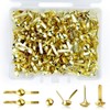 200 Pcs Split Pins, Metal Paper Fasteners Mini Brads, 4.5mm