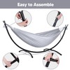 SUNCREAT Stand Alone Hammocks for Outside, 2 Person Self Standing