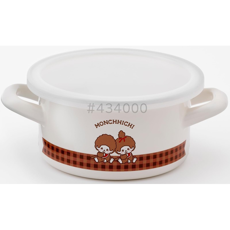 Fuji Hollow Monchhichi Check Casserole 5.5 inches (14 cm) MNC-14W