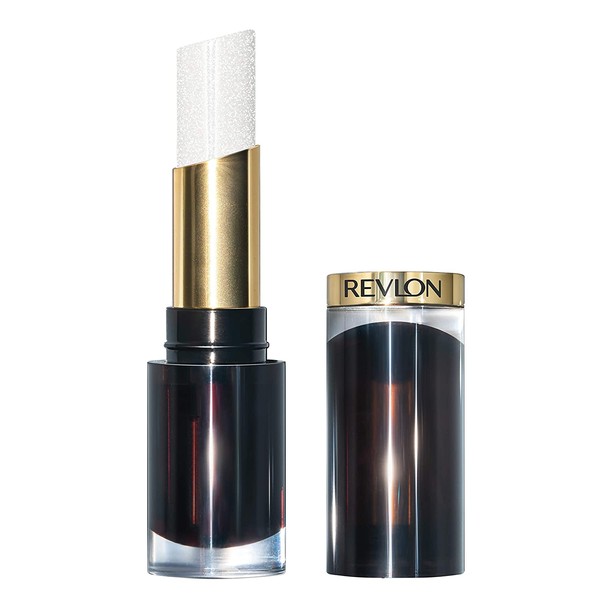 Revlon Super Lustrous Glass Shine Lipstick, Flawless Moisturizing Lip Color with Aloe, Hyaluronic Acid and Rose Quartz, Sparkling Quartz (001), 0.15 oz