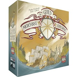 The Guild of Merchant Explorers Board Game, Explore The World, Establish New Settlements, 1-4 Players, Ages 14+, 45 Min Play Time, Solo Play, Alderac Entertainment Group (AEG)