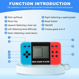 SSZS 12 piezas de recuerdos de fiesta de videojuegos para niños, mini regalos de fiesta de juegos, llavero de videojuego, suministros de fiesta de cumpleaños, regalos de devolución para decoraciones