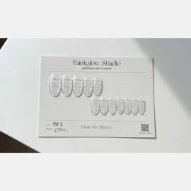 [Sample Tip] Sample tip for each shape exclusively for size measurement - Coffin Egg / [ 샘플팁 ]  사이즈 측정 전용 쉐입별 샘플 팁 - 코핀에그