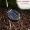 Alpine Corporation 38" Tall Solar Celestial Garden Stakes with Warm