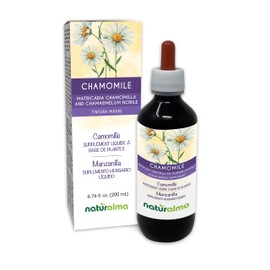 Naturalma German and Roman Chamomile (Matricaria chamomilla and Chamaemelum nobile) Flower Alcohol-Free Tincture - 6.76 fl oz Liquid Extract in Drops - Herbal Supplement - Vegan