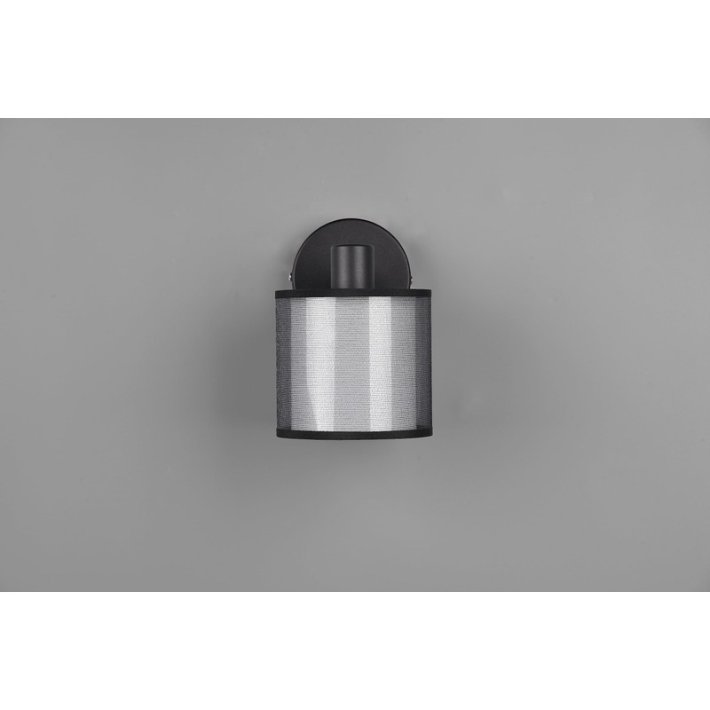 Trio Leuchten Burton 811400132 Wall Spotlight Metal Matte Black Fabric
