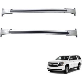 Roof Racks Cross Bars for GMC Yukon & GMC Yukon XL 2015-2020 Rooftop Luggage Silver