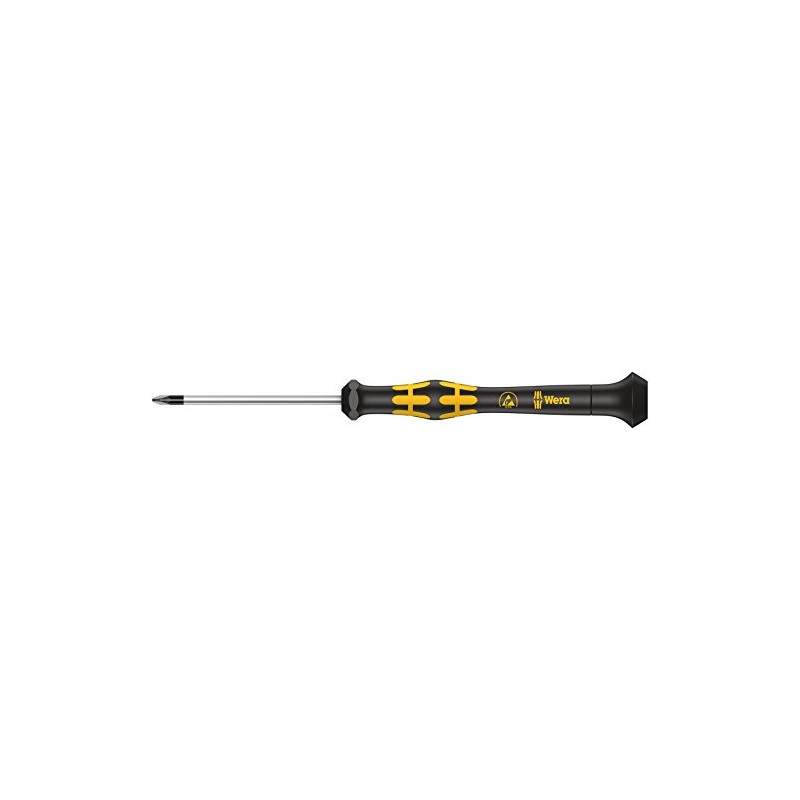 Wera 05030115001 PZ0 x 60mm "クラフトフォーム 1540" マイクロプラスドライバー - シルバー