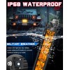 OFFROADTOWN 8 Inch LED Light Bar Amber 60W Silm Light