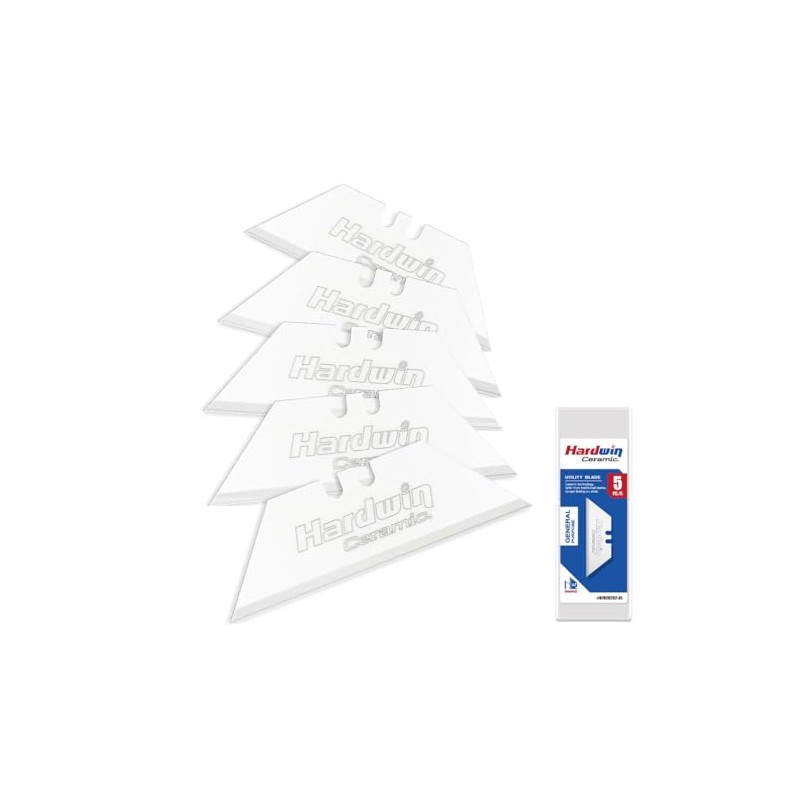Premium Zirconia Ceramic Utility Knife Blades - 5Pack Replacement Blades,