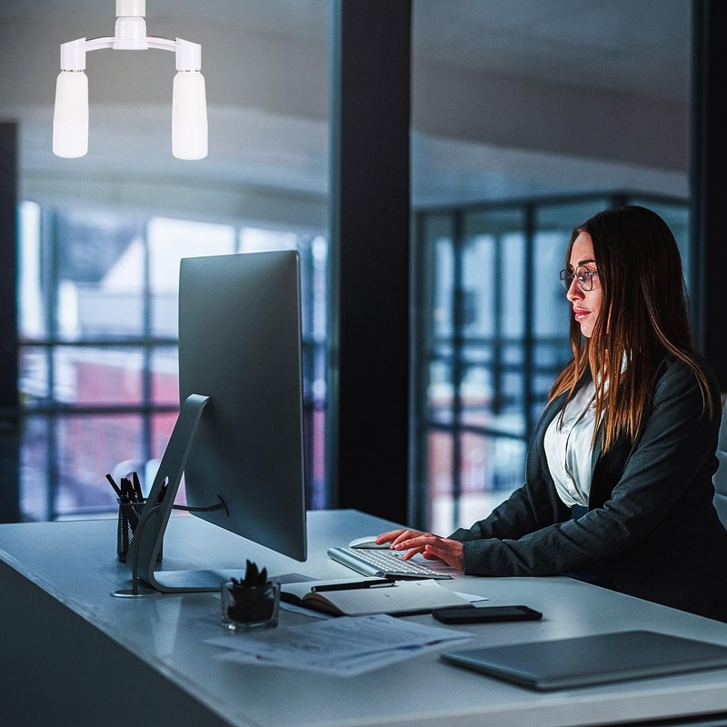 TEHAUX Light Socket Splitter, E27 Convert Lamp Head, Led Lightbulb