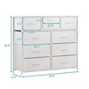 LUMTOK 10-Drawer Dresser, Fabric Storage Dressers Drawers for Bedroom, Hallway,