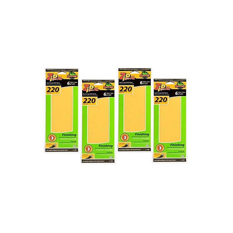ALI INDUSTRIES 7249 220 Grit Sand Sheet, 6-Pack (Four Pack)