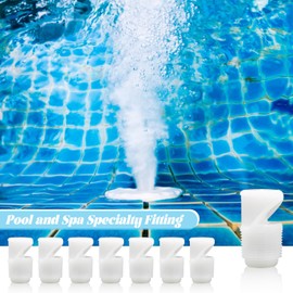Tewloss 8 Pcs Swimming Pool Jet Nozzle, Aerator Pool Spray Nozzle, Aerator Sprinkler Fountain Replacement Suitable for 86201500 3/4 Inch, Used for Swimming and Spa Special Fittings Accessories