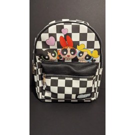 Rare Powerpuff Girls Checkered Mini Backpack - Rare - W Adjustable Straps