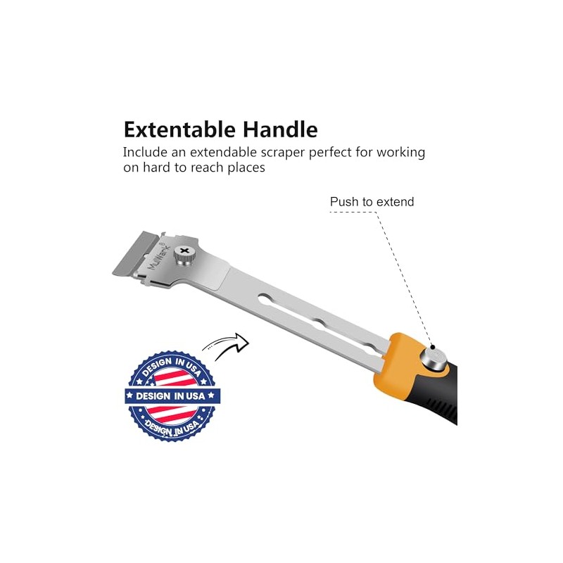 MulWark Razor Blade Scraper | 2 Handles Razor Scraper Set