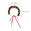 TOVINANNA Bell Pine Cone Wreath Decorations Christmas Wreath Headband Christmas